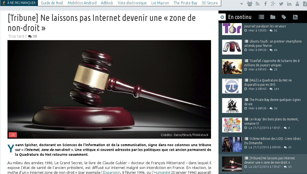 Internet zone de non droit